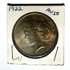 1922 Peace Silver Dollar $1 XF/AU Raw U.S. Coin 90% Silver C-039