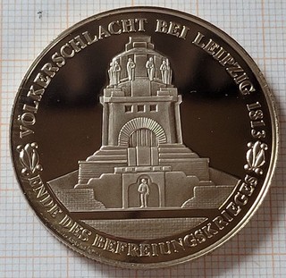Medaille Völkerschlachtdenkmal Leipzig Völkerschlacht Befreiung Preußen 1991