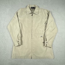 Vintage Mercedes Benz Jacket Mens Large Zip Luxury Driving Trench Raincoat READ