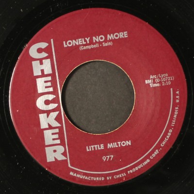 LITTLE MILTON: saving my love for you / lonely no more CHECKER 7'' Single 45 RPM