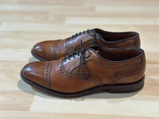 Worn Once $395 Allen Edmonds Strand Cap Toe Brogue Dress Shoes! Size US 8D E