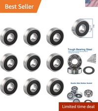 High Precision 608 2RS Miniature Ball Bearings - 10 Pcs Low Friction Set