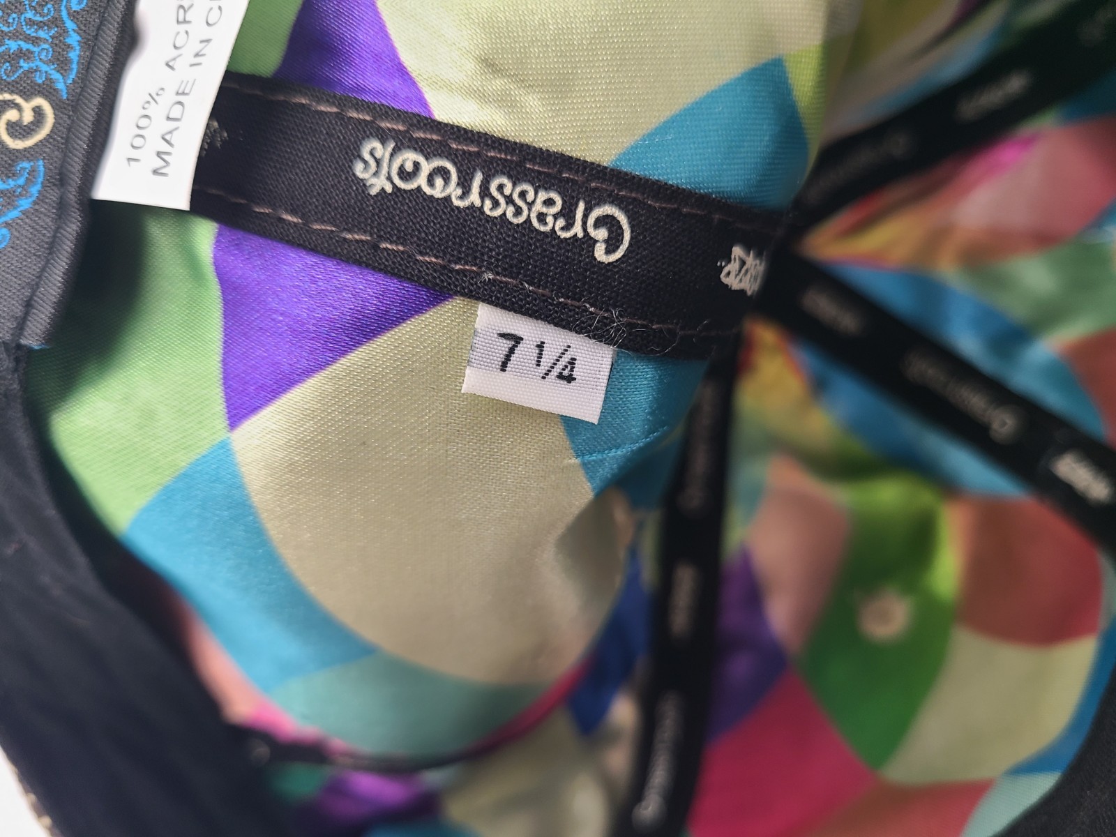 Grassroots California 420 Limited Edition Whoopzip Fitted 7 1/4 Hat Cap Brown