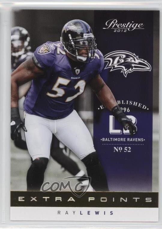 2012 Panini Prestige Extra Points Gold Ray Lewis #13 HOF 9et