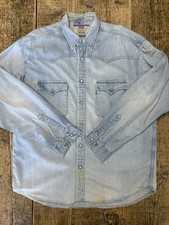 Levi’s® Hemd Shirt Levis Man Vintage Cowboy Western Gr. XL Worker Jeans Denim