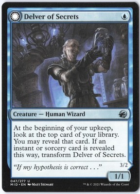 Delver of Secrets U Innistrad: Midnight Hunt 47 LP