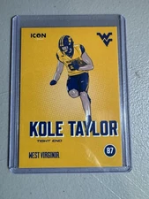 2023 ONIT West Virginia Football ICON SERIES Kole Taylor #87 WVU Mountaineers 🏈