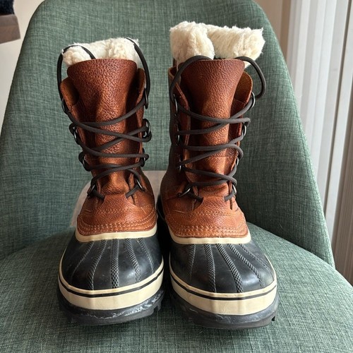 Sorel Herren Caribou Wasserdicht Winterstiefel Braun und Schwarz Stiefel Größe 7,5 EUC! - Bild 5 von 8