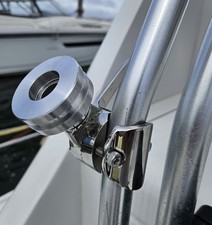 Locmarine Mini Marine-Grade Rail Mount for Boats, Flat Dish Base for Starlink