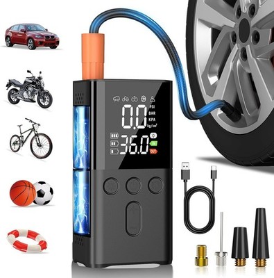 Portatil Compresor de Aire Bomba Para Auto Carro Inflador Llanta Bicicleta 150Ps