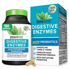 Digestive Enzymes for Gut & Bloating - Multi Enzymes Digestion with Probiotic...