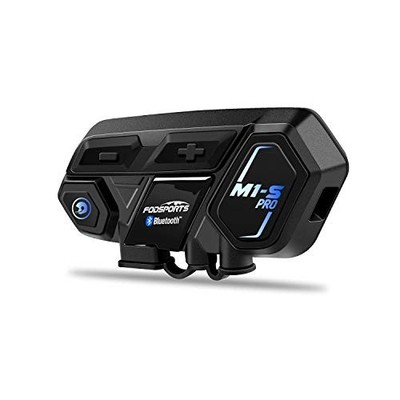 Motorcycle Bluetooth Intercom,  M1S Pro 2000m 8 Riders Group Motorbike Helmet