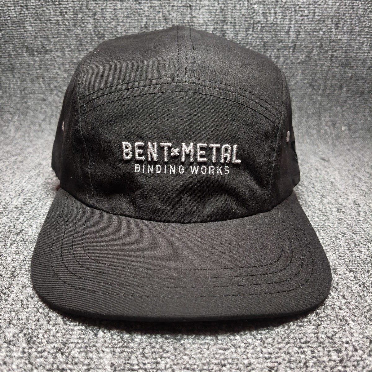 New Era x Bent Metal Binding Works 5-Panel Camper Hat Black OSFA Strapback