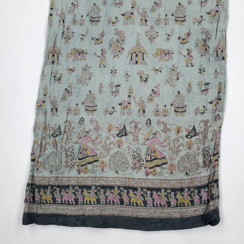 Vtg 90s Culture Shop Wide Leg Pants Size S/M Boho Hippie Sheer Scarf Tie Waist - Picture 4 of 11