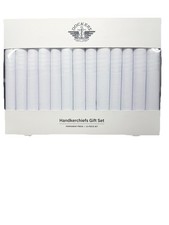 Dockers Mens handkerchiefs set 13 piece white permanent press gift set New