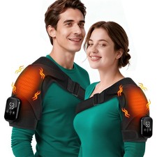 Electric Shoulder Massager Pain Relief with 3 Heating Levels, 3 Vibration Modes