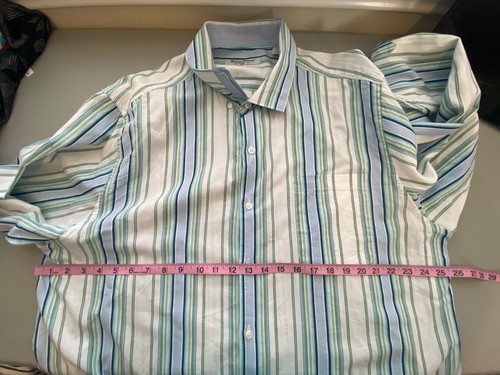 Tommy Bahama Mens Pima Cotton Shirt Button Down Long Sleeves Stripes Size XL - Picture 5 of 8