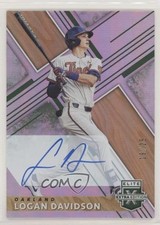 2019 Panini Elite Extra Edition Auto Emerald 19/25 Logan Davidson #29 Auto xb2