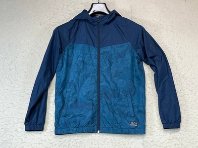 Oniell TRVLR Series Zip Up Hoodie Size Medium Blue Color Block See Measurements 