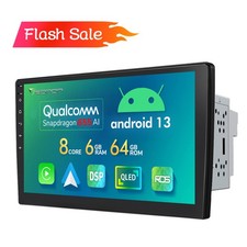 Android Autoradio QLED 10.1" 2DIN CarPlay Android Auto 4G LTE DSP GPS Navi 6+64G