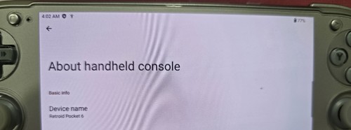 Retroid Pocket 6 8GB Silver (With Acessories ,No Memory Card Included )