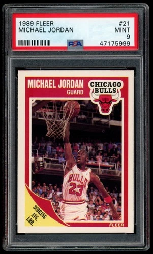 Michael Jordan 1989 Fleer #21 PSA 9 MINT