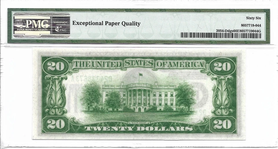 1934 $20 CLEVELAND FRN. PMG GEM Uncirculated 66 EPQ Banknote. - Image 2 of 2