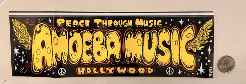 Amoeba Music Hollywood Bumper Sticker! Rare!