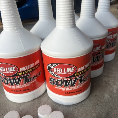 Redline 10534 50WT Race Oil 15W-50 Full Synthetic set of 6