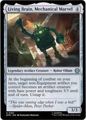 Living Brain, Mechanical Marvel - 0167 - Marvel's Spider-Man - MTG NM/M English