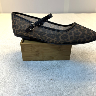 Steve Madden Volley Leopard Sheer Mary Jane Flats Women SZ 9 NEW in Box