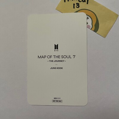 BTS JUNGKOOK MAP OF THE SOUL 7 THE JOURNEY Official Photocard