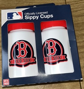 Baby Fanatic MLB BOSTON RED SOX Sippy Cup 2 Pack, Ages 9+ Months BNIP