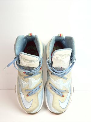 Nike Lebron 13 XIII Christmas Blue Mesh Basketball Shoe 