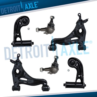 Front Lower Upper Control Arms w/ Ball Joints For Mercedes C230 SLK230 SLK320