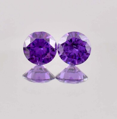 1 Pair 15x15 MM Flawless Natural Java Plum Sapphire Loose Gemstone GIT Certified