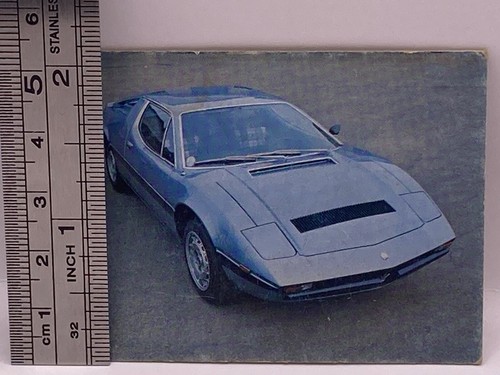 Maserati Merak SS ( Italy ) World Famous Car Vintage Sports Car TCG Photo Card - Picture 2 of 12