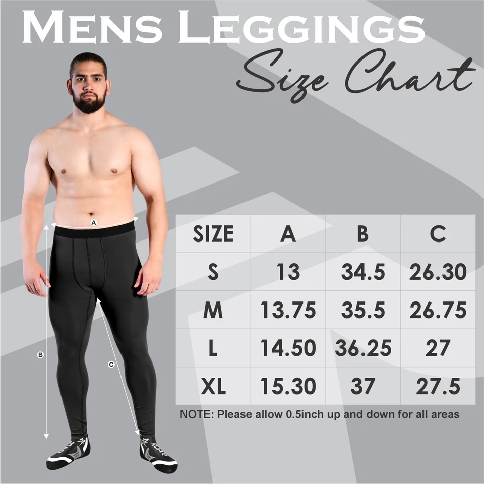 ROAR MMA Legging BJJ Athletic Spats Tights Compression Base Layer Sports Workout - Image 2 of 4