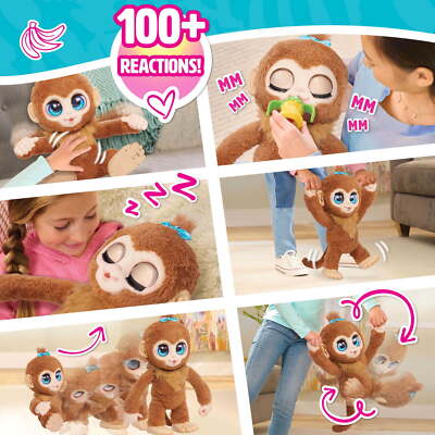 Kids Toys Just Play FurReal Peanut The Playful Monkey Interactive
