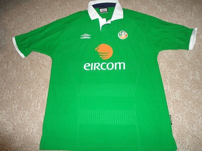 90s UMBRO Authentic National Team Ireland Soccer Football Shirt