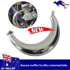 Expansion Chamber Moon Style Exhaust Pipe Muffler Fit 66 70 80cc Bicycle Engine