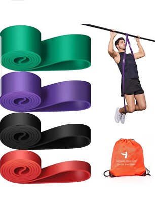 Widerstandsbänder zum Training, 4 Widerstandsbänder Set, Übungsbänder Klimmzug