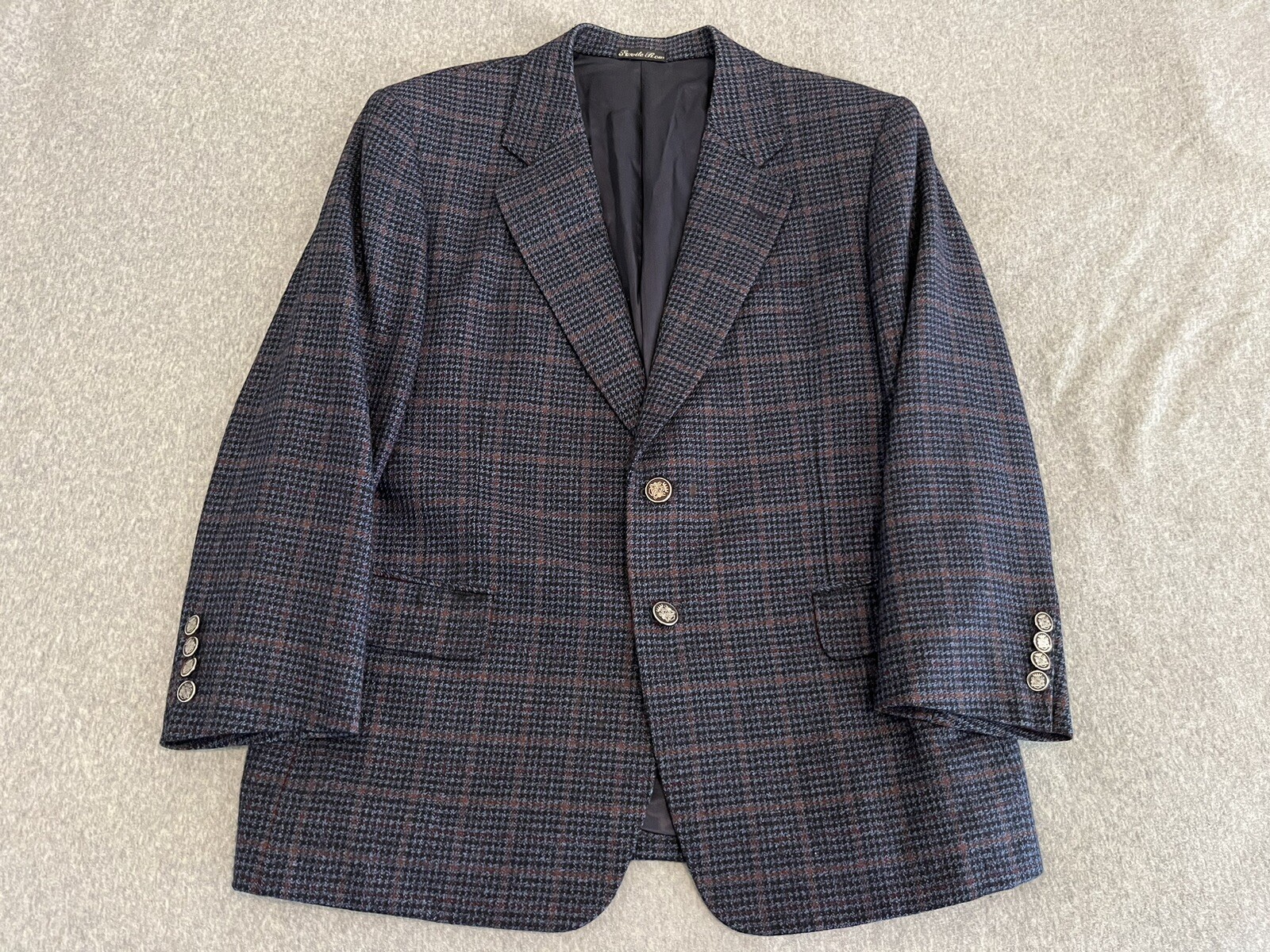 FILA Blazer Cappotto sportivo Savile Row Seoul Giacca a scacchi blu