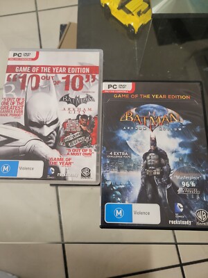 Batman Arkham City And  Batman Arkham Asylum PC