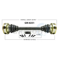 Surtrack Rear Passenger Right CV Axle Shaft GM-8251