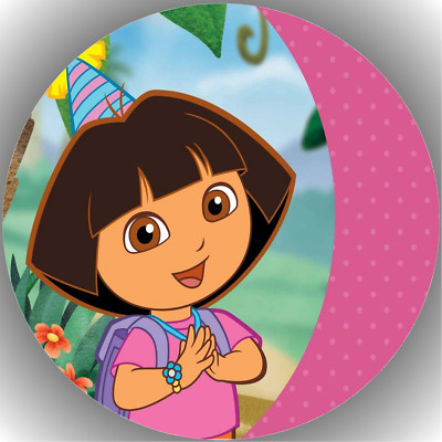 Tortenaufleger Geburtstag Party Tortenbild Fondant Oblate Dora The Explorer  P6