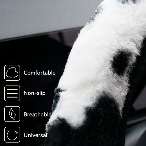 Steering wheel cover steering wheel cover steering wheel protector steering wheel cover car anti slip plush - Picture 3 of 11