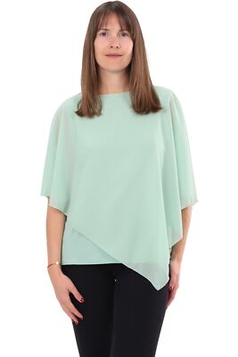 Chiffon Bluse Sommer Tunika 10732 Damen