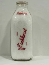 SSPQ Milk Bottle Oakhurst Dairy Farm PORTLAND ME CUMBERLAND COUNTY 1952 Store