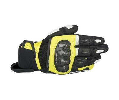 Alpinestars Sp X Air Carbone Cuir Court Gants Moto Noirjaune Ebay